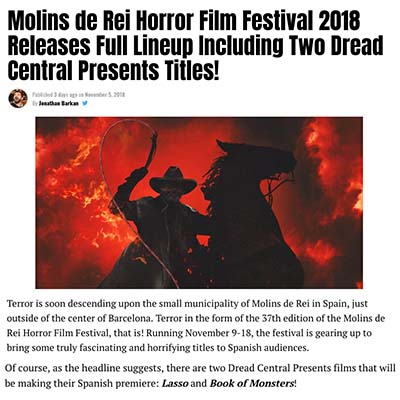 Molins de Rei Horror Film Festival 2018 Releases Full Lineup Including Two Dread Central Presents Titles!